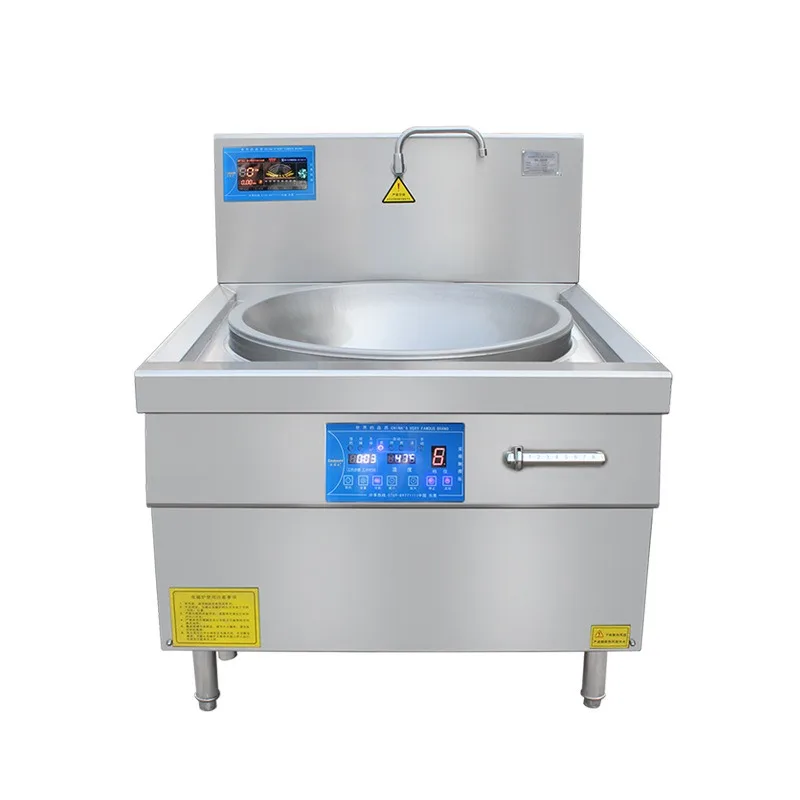 

Electromagnetic large pot stove Factory canteen cooking Commercial frying large frying stove Intelligent high-power electric