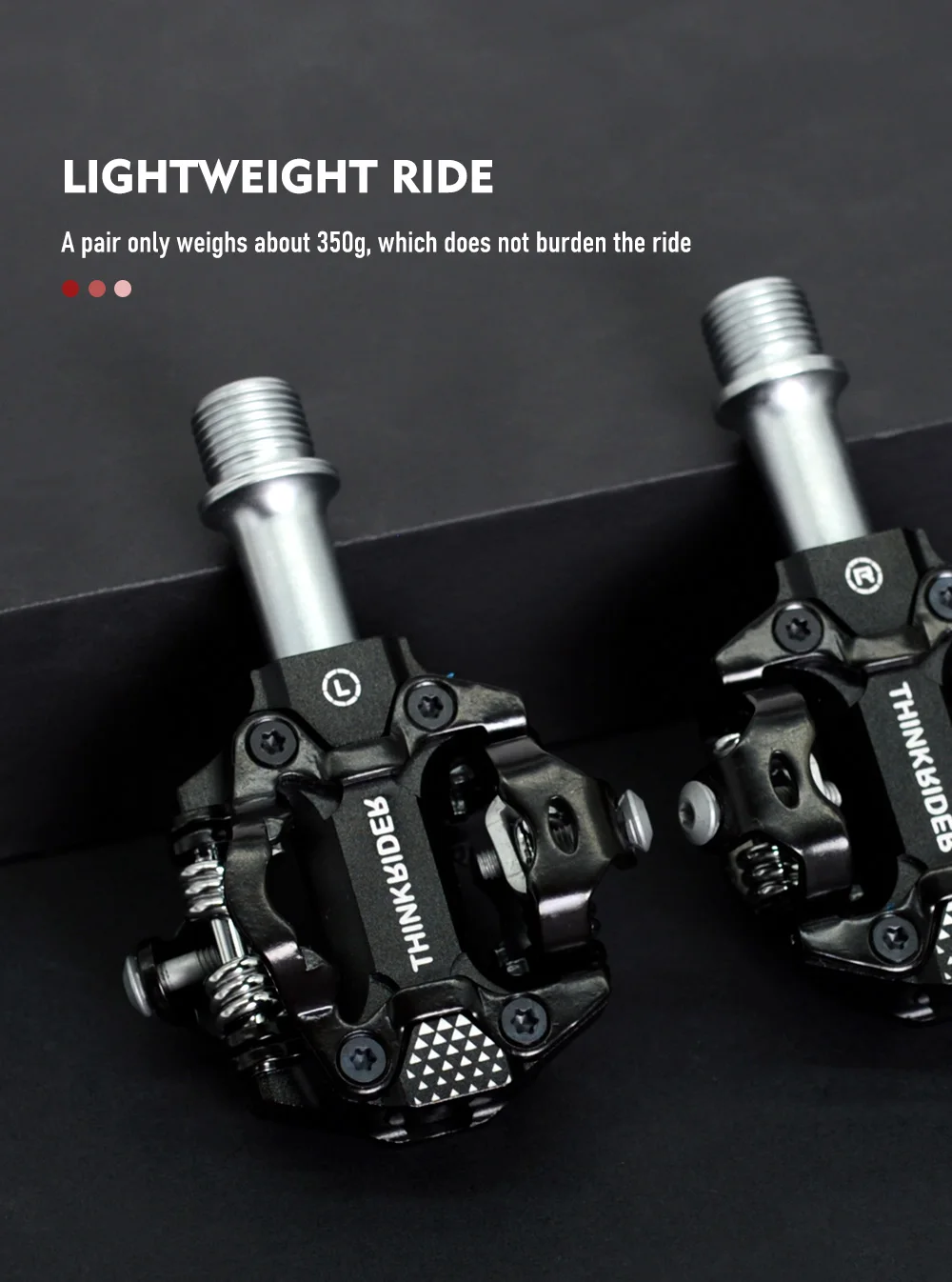 Think rider fahrrad pedal 3 abgedichtete lager ultraleichte aluminium versiegelte lager straße bmx mtb spd pedale rutsch fest wasserdicht – Detail 10