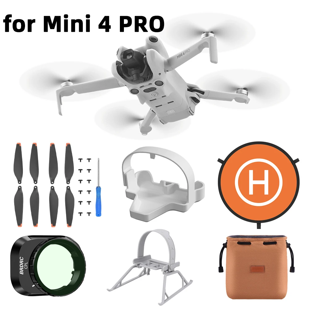 

Набор аксессуаров для DJI Mini 4 Pro, держатель пропеллера, сумка для хранения фильтров объектива для дрона