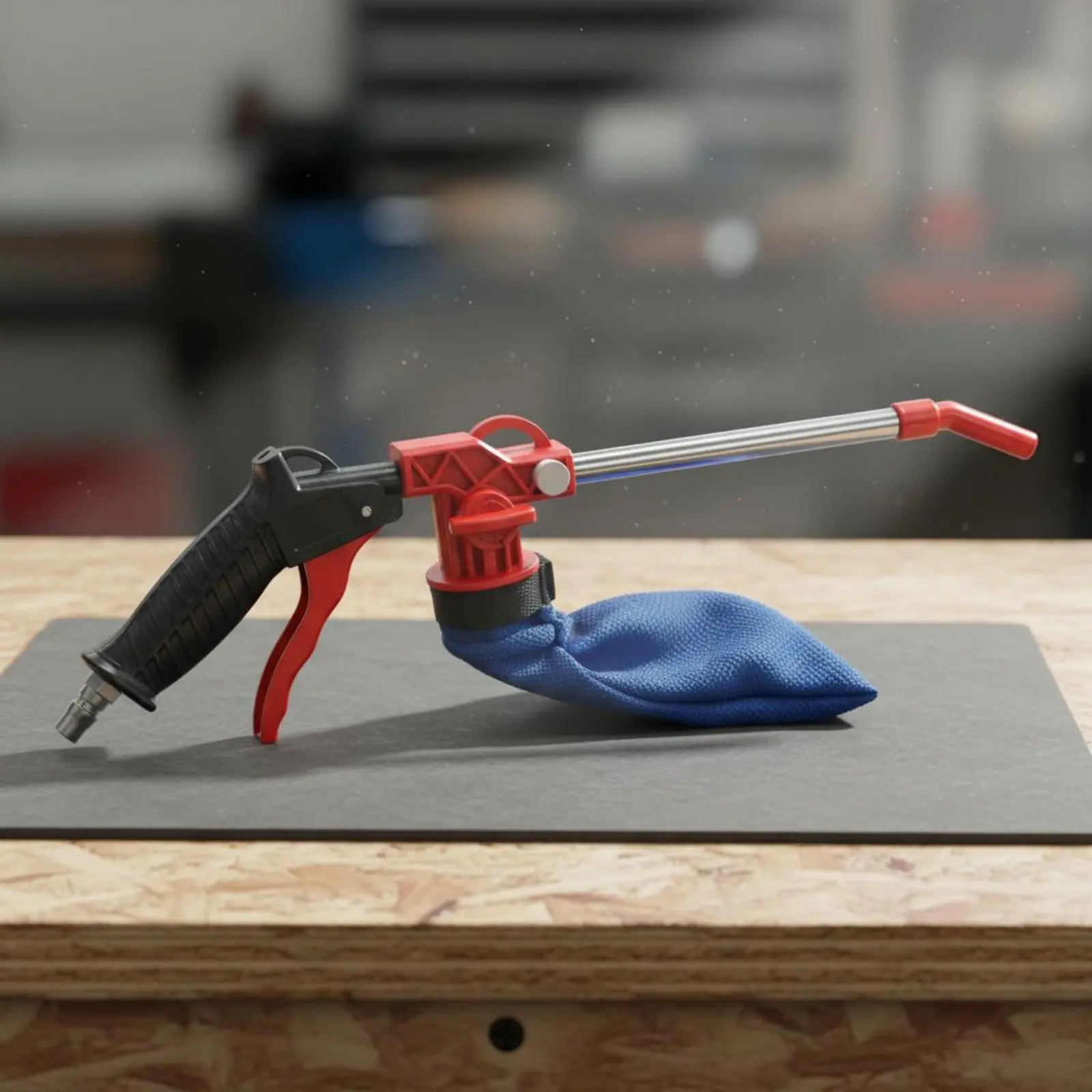 Compressed-Air Vacuum and Blow Ergonomic Grip Air Suction with Particulate Bag for Workshop, Garage