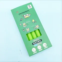 5pcs/box Kawaii Sanrio Keroppi Erasable Gel Pens For Writing Cute 0.5mm Blue Ink Neutral Pen Gift Office School Supplies