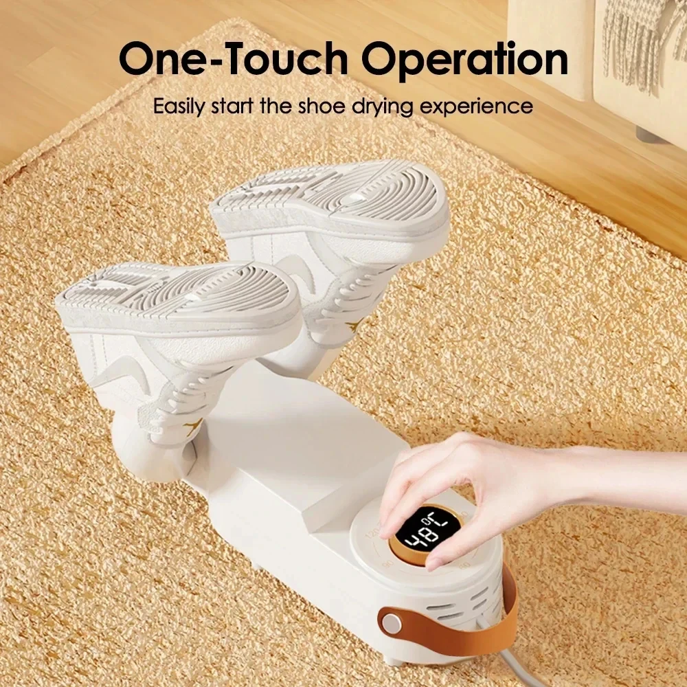 Sèche-chaussures à minuterie intelligente, télescopique réglable, séchage rapide, désodorisant, stérilisation