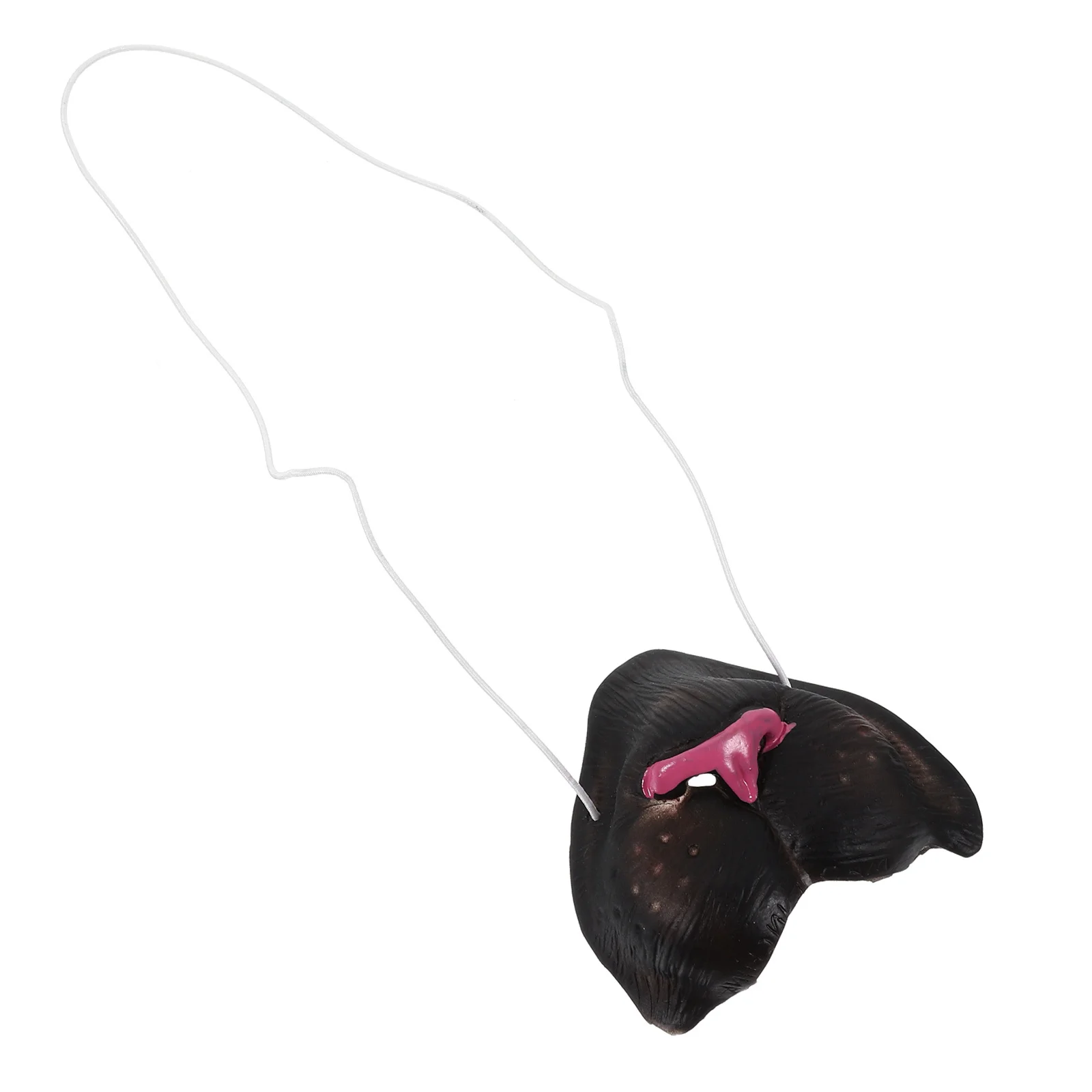 

LIFKOME Leopard LED Nose Mask Halloween Furry Animal Vinyl Skull Horse Dinosaur Dog Black Costume