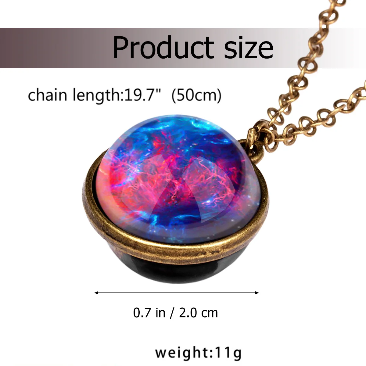 Lindo colar retrô universo céu decorações detalhes requintados presente criativo para ela ele festa diária