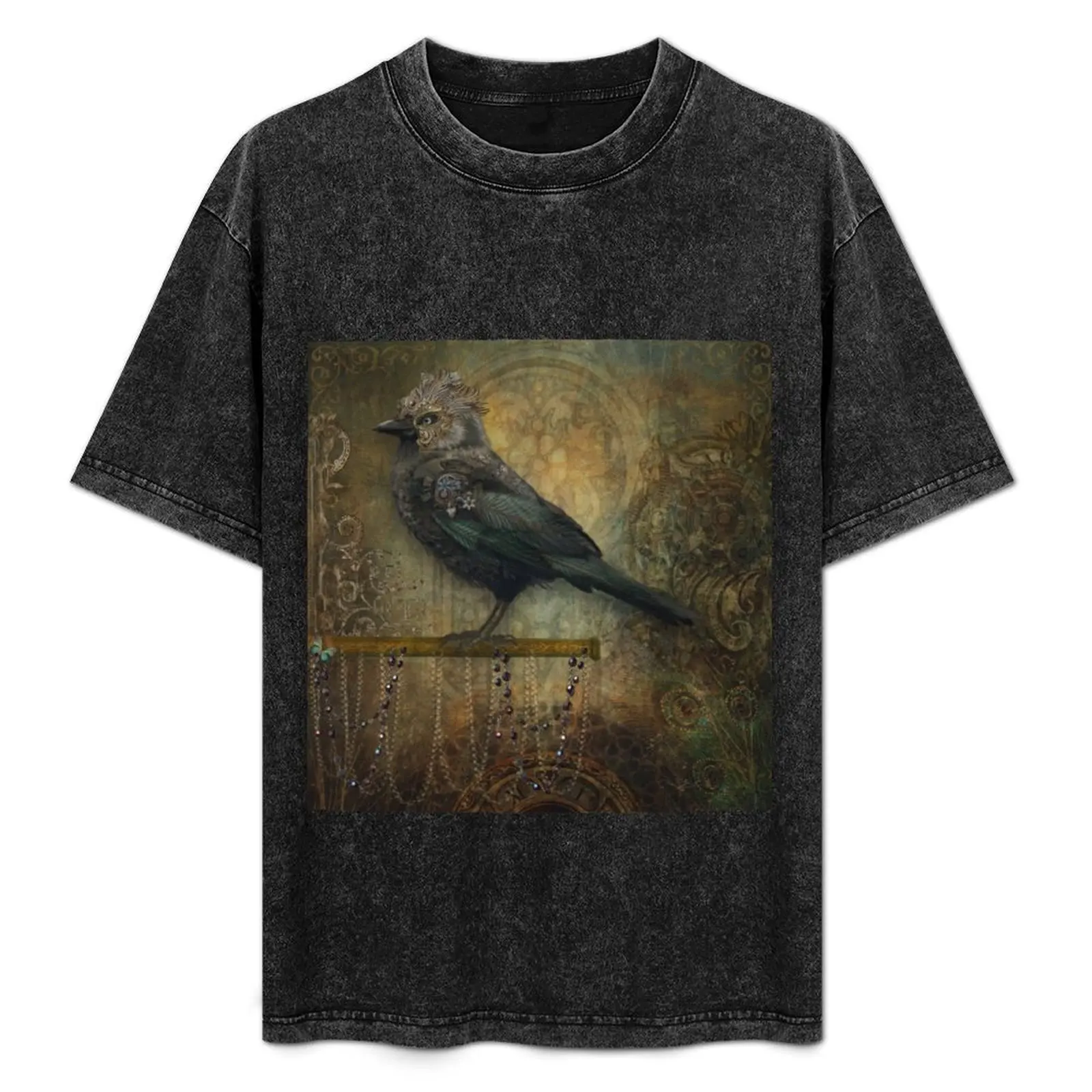 

A Jaunty Jewelled Jackdaw T-Shirt Quick Dry Light Sports T-Shirt