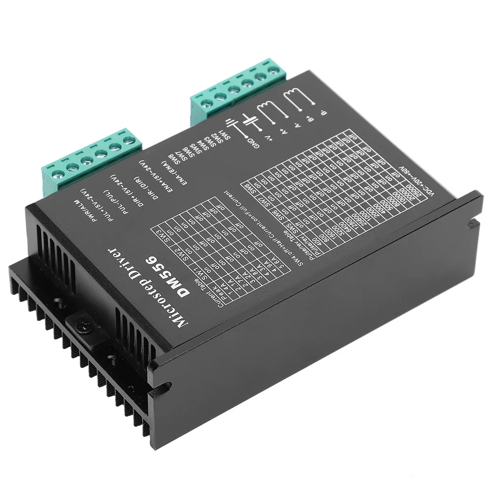 DM556 Stepper Motor Driver 20‑50VDC Low Noise Anti‑Interference 200kHz Pulse Input Frequency