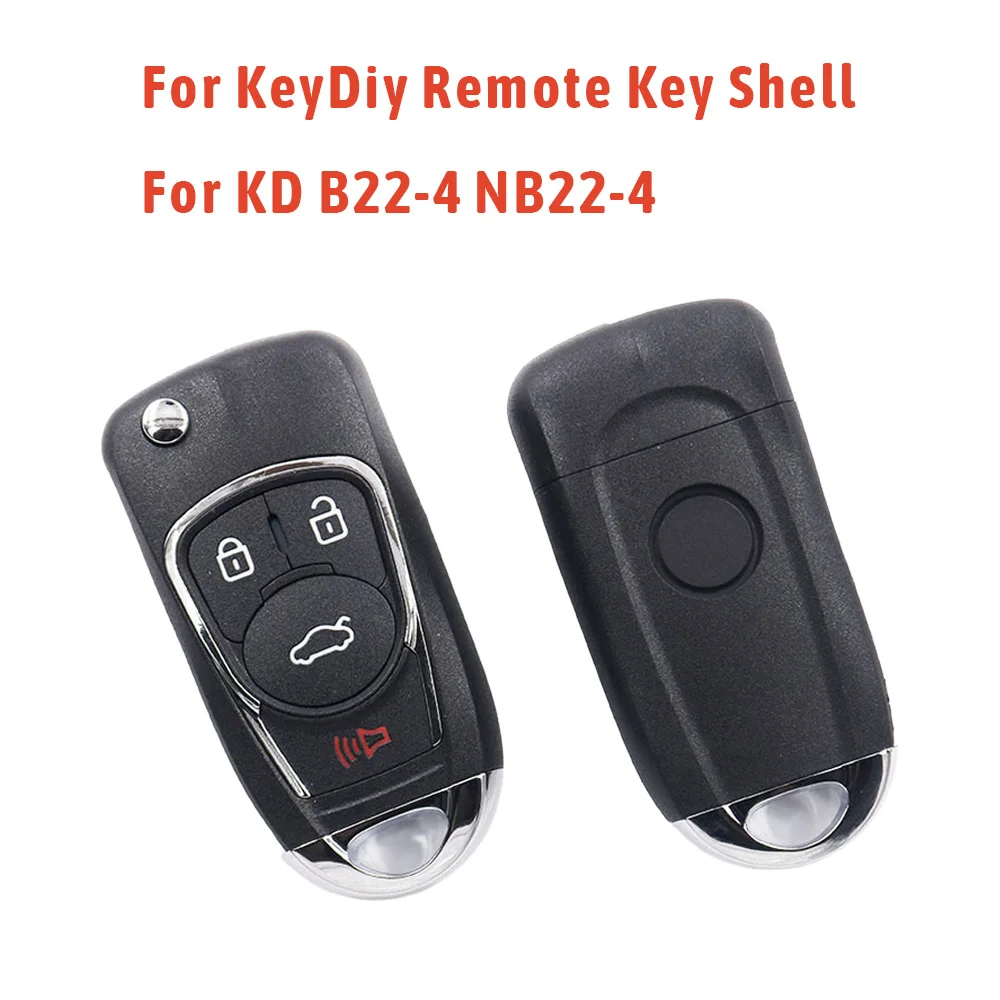 

10/20/30 PCS 4 Button Flip Key Shell Replacement Universal Car Key Fob Case 3+1 Buttons for KeyDiy B22-4 NB22-4