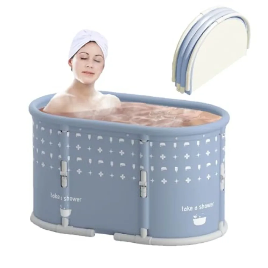 

Porble Ba Tub No Insllation Foldable Batub for Adults Separate Hot SPA Tub for Shower Sll Non-Ilable Ice FoldinBaubs Family Soa