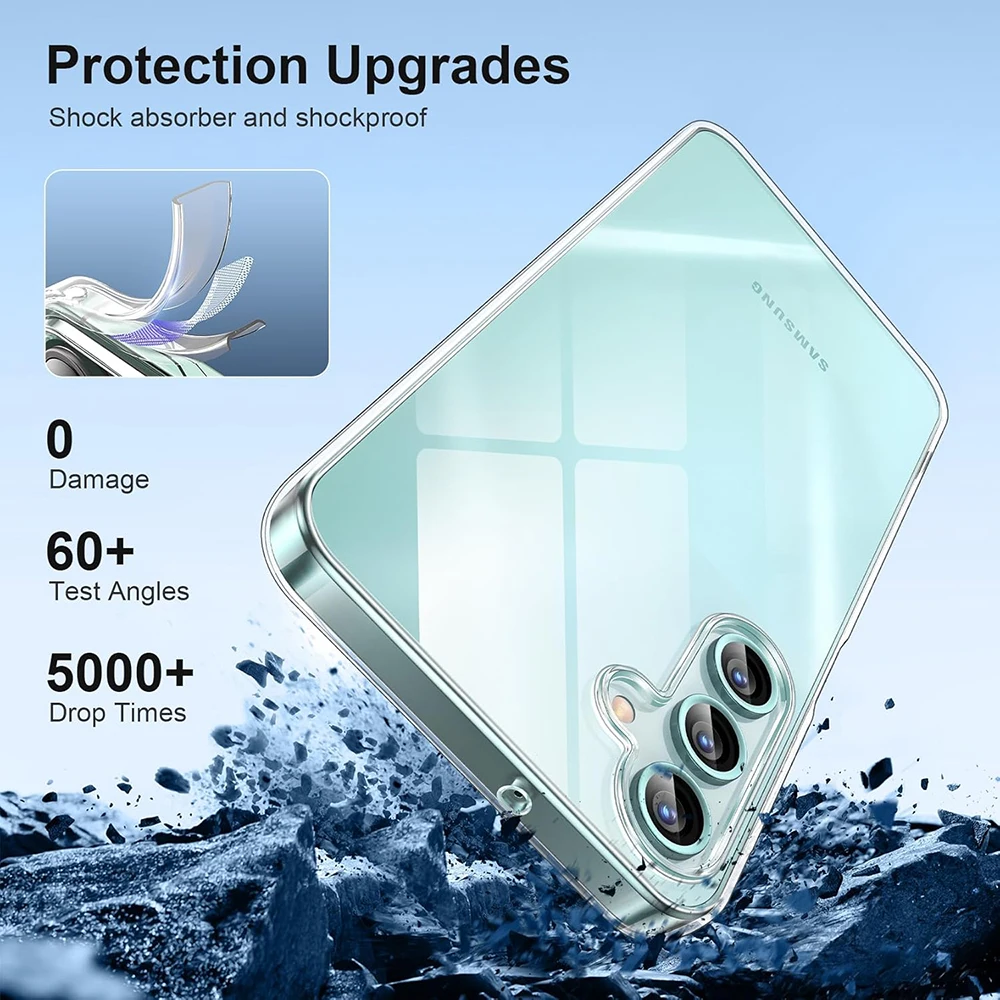 Shockproof Silicone Soft Case For Samsung Galaxy A16 4G 5G Ultra Thin Clear Transparent Back Cover For A 16 2024 Fit Shell Coque