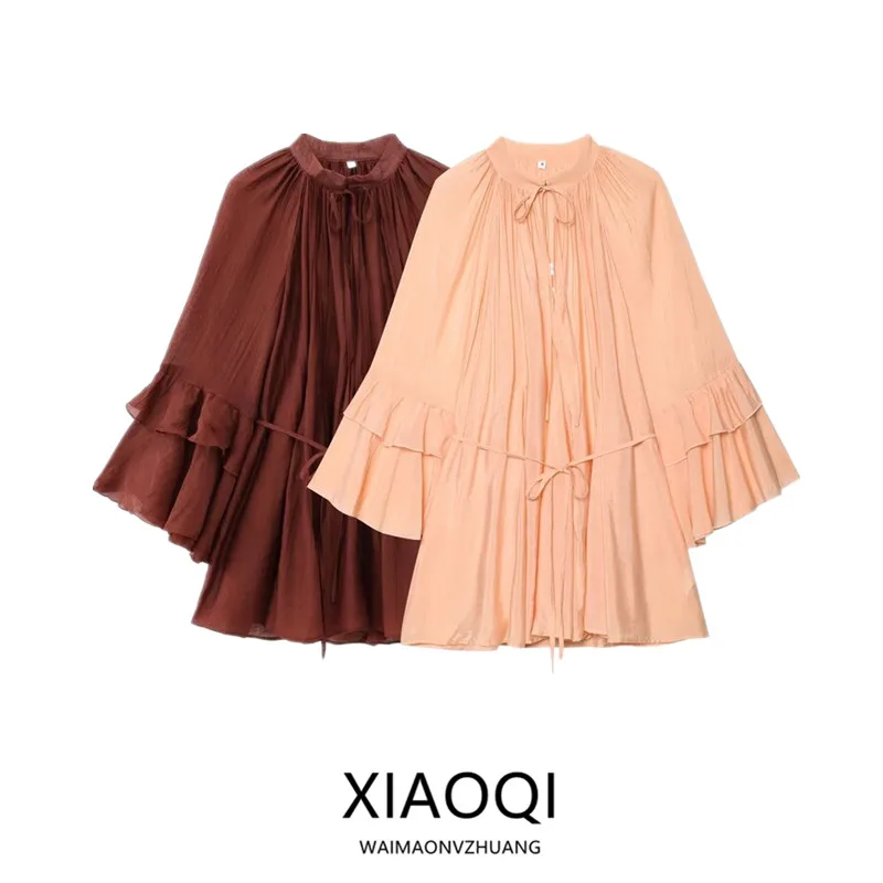 Spring 2025 Women's Long Sve Dr Versatile Floral  Design Commute Sle Single Piece Other Material 00%