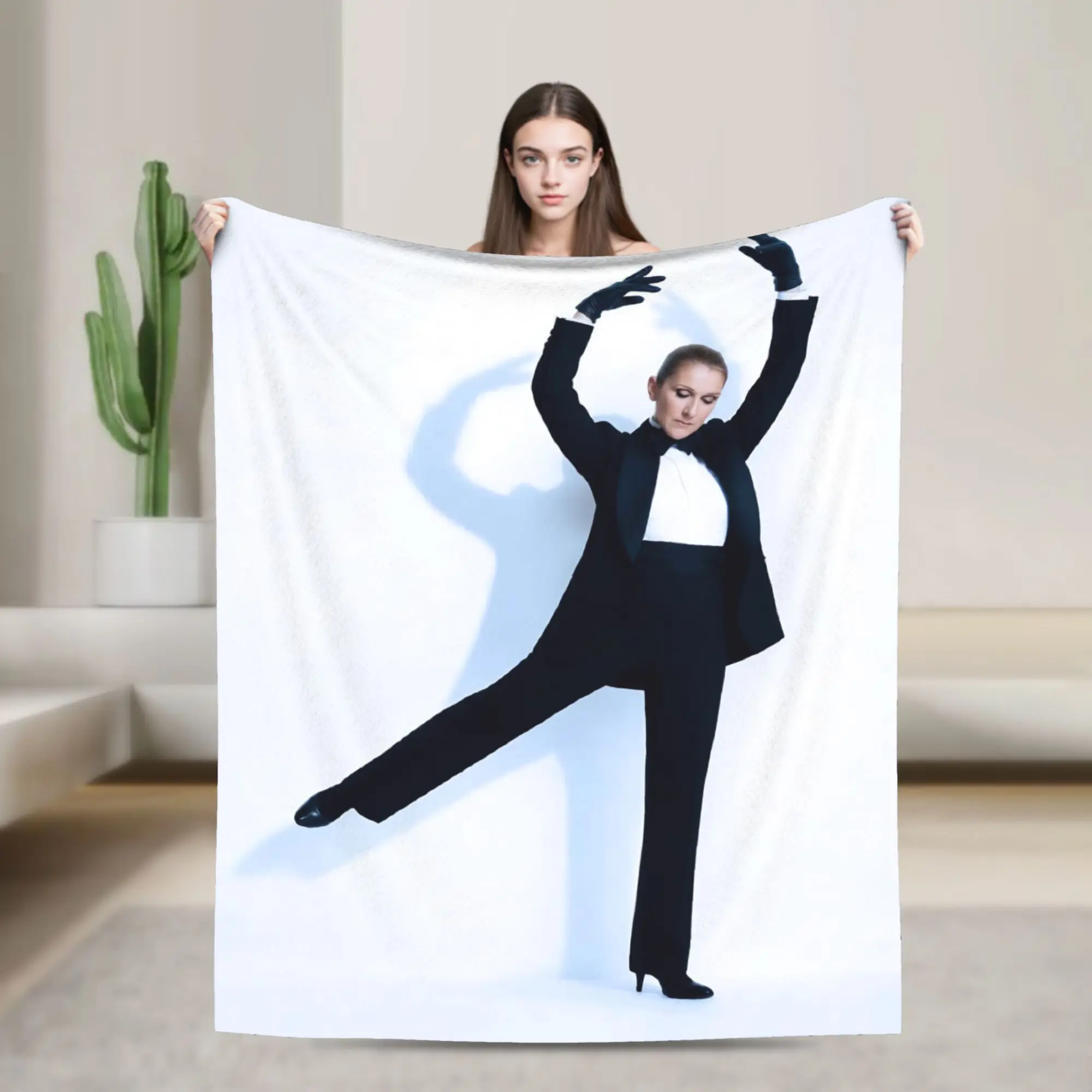 Super Soft Celines Dions Paris 2026 Tour Throw Blanket Premium Flannel Fleece Lightweight  Bed Blanket Cozy Fluffy Blankets