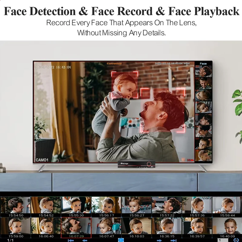 Per Techage Home Sistema di telecamere di sicurezza CCTV da 8 MP con tracciamento automatico 4K POE e opzioni di archiviazione dati cloud per visione notturna