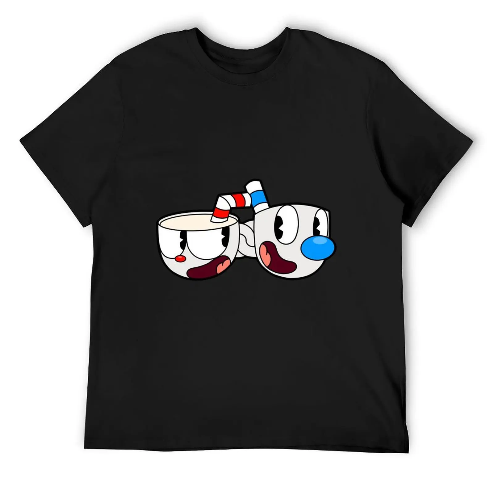 

Cuphead and Mugman T-Shirt graphic t shirt vintage Anime t-shirt tshirts personalised men graphic t shirts