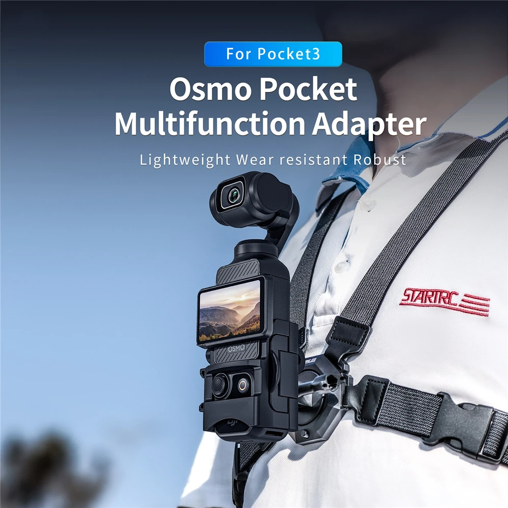 For Pocket 3 Adapter Expansion Mount Bracket Multifunctional Frame Holder For DJI Pocket 3 Accessoires Sport Camera Accessories