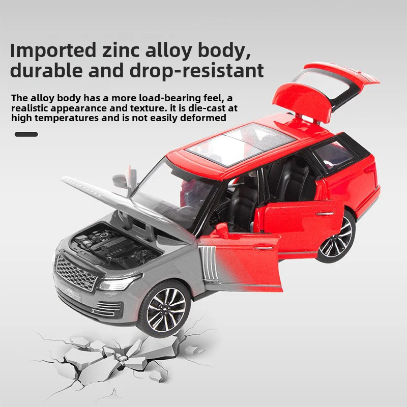 [CubeFun]1:32 Range Rover 50th Anniversary FengYun Edition Modello di auto in lega Suono Luce Pull-Back Collezione di giocattoli Ornamenti Regali