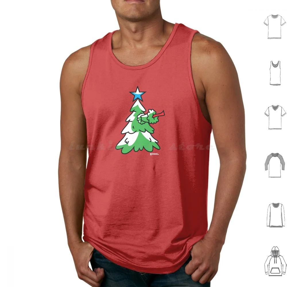 A Phanatic Christmas Tank Tops Print Cotton Phanatic Christmas Tree Baseball Philadelphia Holiday Star Wishing Merry Funny