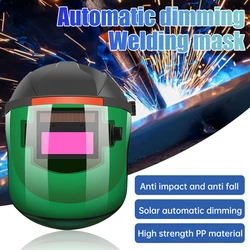 True Color Electric Automatic Dimming Welding Mask Large View Welding Facemask for Arc Welding Grinding Cutting Welding Helmet