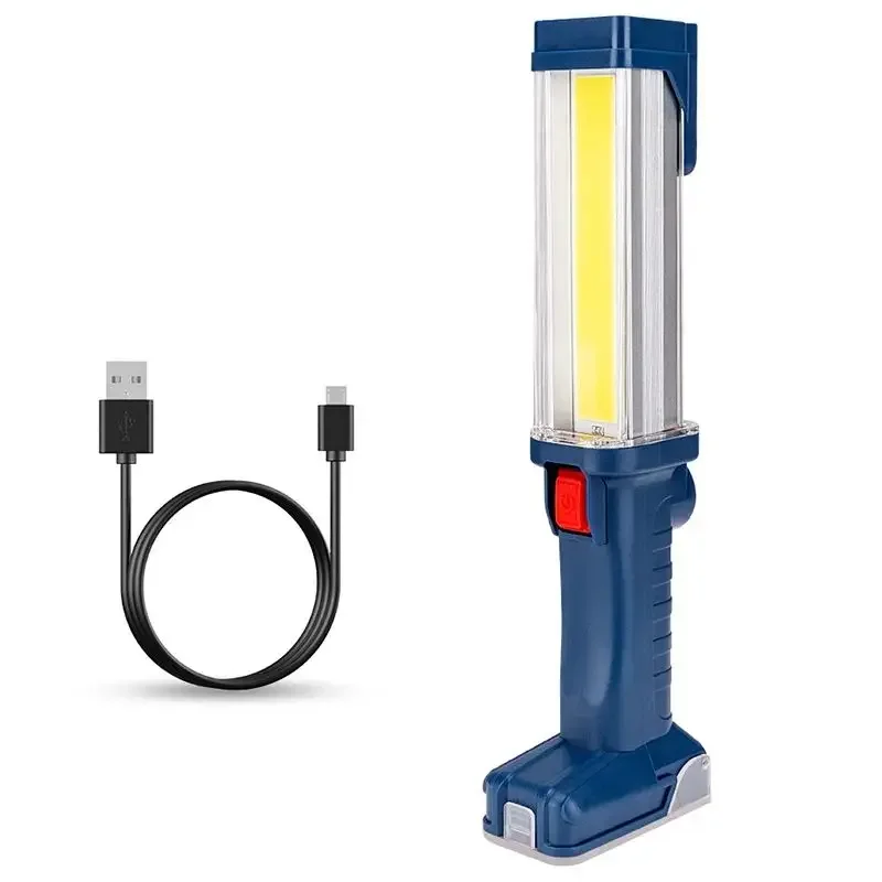 

Multifunctional Strong Magnetic Flashlight Hanging Portable USB Charging Lighting Torches Working Light Outdoor Lamp Flashlights