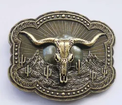 Western Cowboy Men Belt Buckle 40mm Retro style Bull Belt Buckle Luxury Personality Male Jeans Punk Belt Buttons