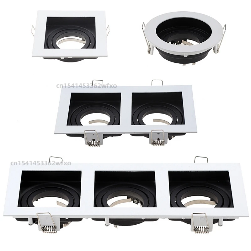 Adjustable Angle LED spotlights Seiko Aluminum ceiling lamp downlight GU10 MR16 Ceiling lamp holder recessed without main light