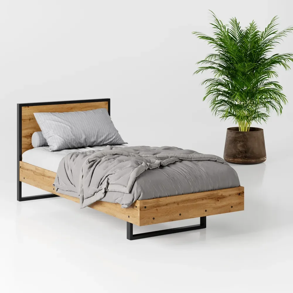 Nordisches einfaches Einzel bett