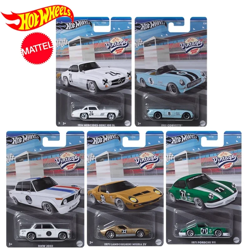 Оригинальный автомобиль Hot Wheels винтажные гоночные Клубные Игрушки для мальчиков 1/64 литая машина Camaro BMW Lamborghini Miura Porsche 911