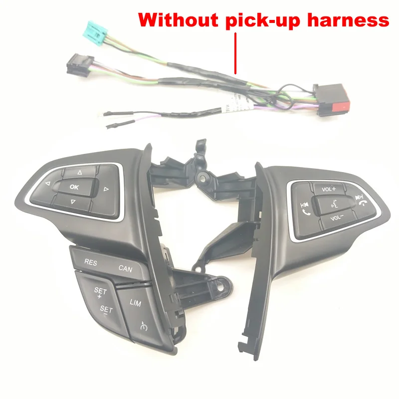 For Ford Focus MK3 2015-2017 Kuga 2017 Cruise control switch Multifunction steering wheel button Bluetooth audio button