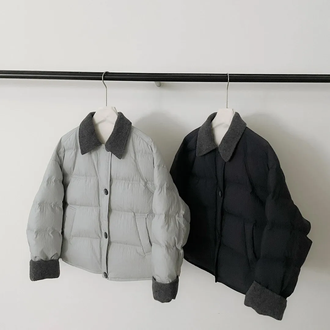 

Теплая хлопковая куртка Color Blo ort, женская зимняя новая корейская куртка с простым матовым ветром, женская верхняя одежда JaOrdle