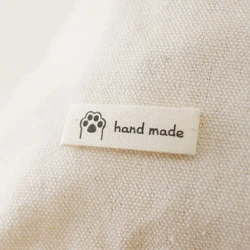 Cartoon cute pure cotton handmade printing label, small flower, DIY sewing clothing accessories, fabric sticker