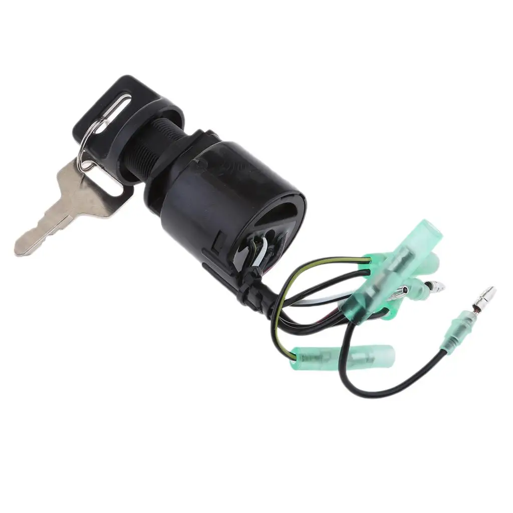 Ignition Starter Switch Complete Set Black Lock for Honda Outboard Motor Spare Parts Use