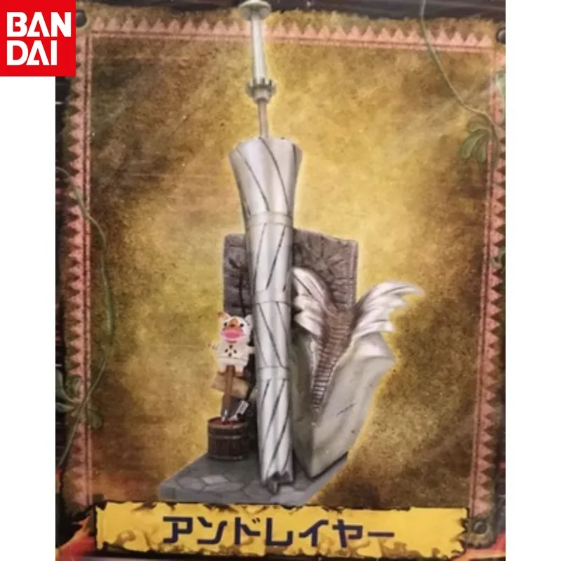 BANDAI Monster Hunter Fire Dragon Equipment Weapon Hunting Props Gashapon Action Figures Collect Model Toys