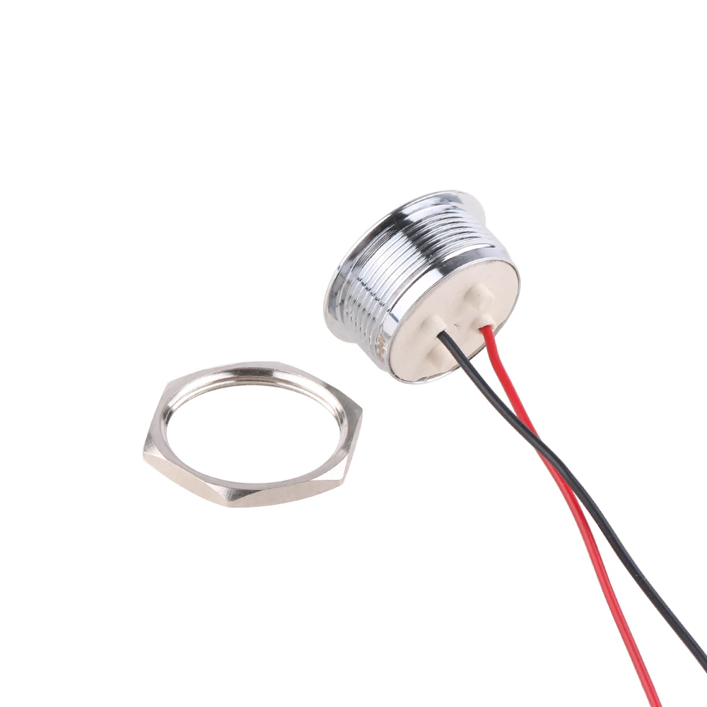 22mm LED Metal Indicator Light Spherical Round Signal Lamp 3V 6V 12V 24V 220V Red Green White Blue Yellow LED DIY Use