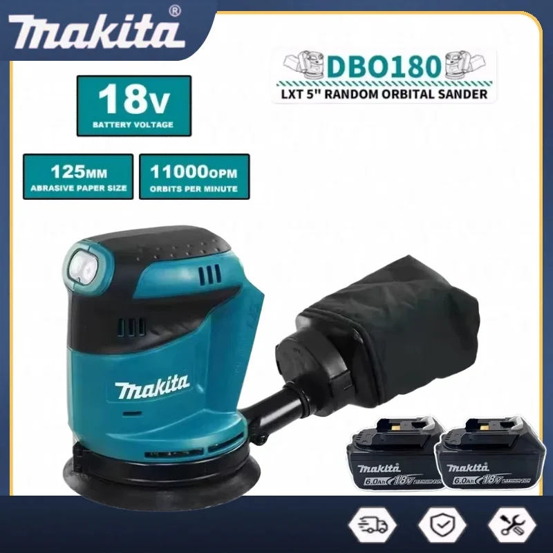 

Makita DBO180Z Rechargeable Disc Brushless Random Orbital Sander Woodworking Sanding Putty Polishing Bare Tool