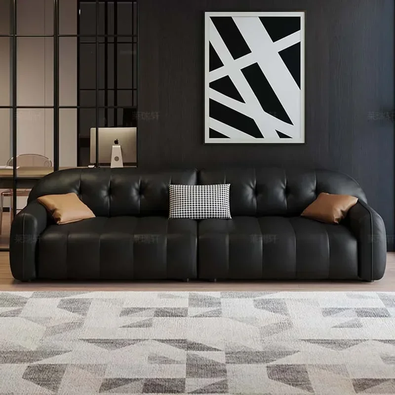 

Luxury Leather Sofa Living Room European Modern Living Room Sofas Comfortable Lounge Sofa Sala De Estar De Luxo Room Decor
