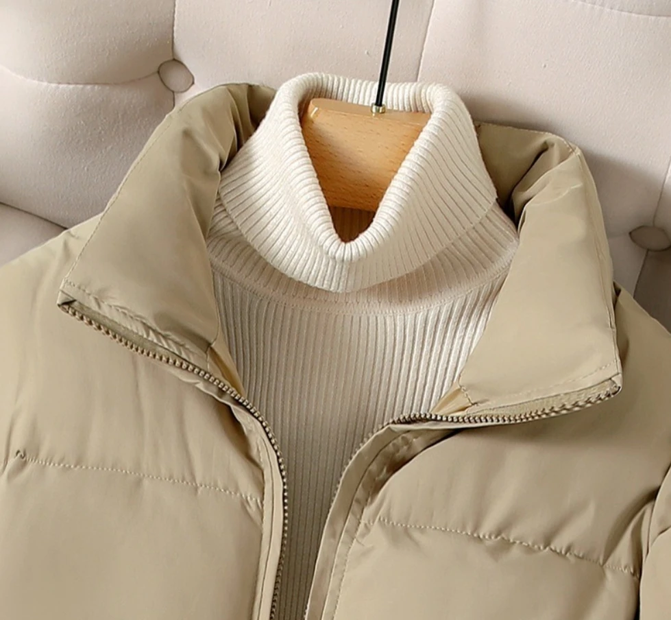 Women Coat Jacket Autumn Winter Keep Warm Puffer Jacket Stand Collar Harajuku Outwear Loose Padded Vest Korean Clothes