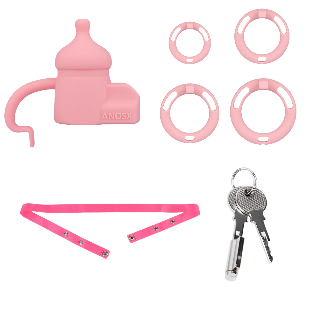 LICKER Silicone Chastity Cage With Urethra Hole Male Penis Cage Cock Ring Dick Bondage Lock Loyalty Belt Sex Gadgets For Men 18+