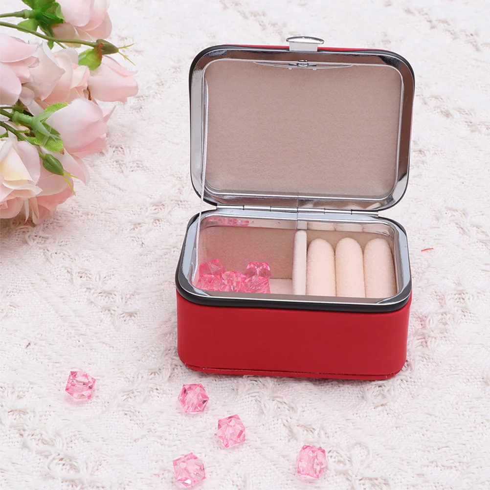 

2 Pcs Jewelry Necklace Portable Case Drawer Organizer Travel for Women Holder Stand