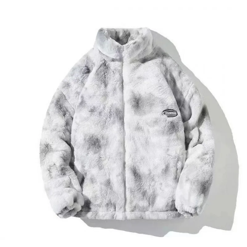 

Stand Collar Thickened Women's Coat Loose Zipper Coats Warm Plush Casual Loose Winter Women Comfortable Thick Coat