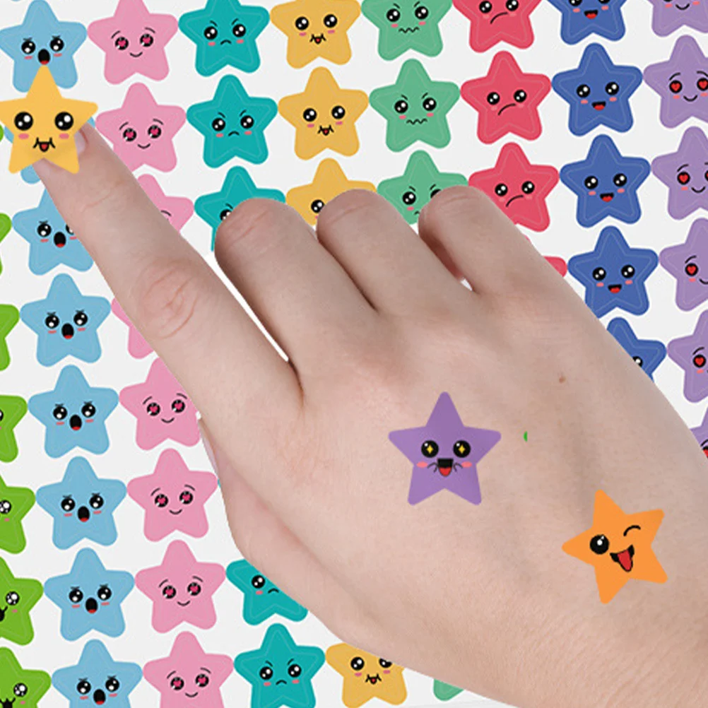 

Reward Stickers Five- Shaped Adhesive Labels For Kids Classroom Incentive Motivation Student Appreciation