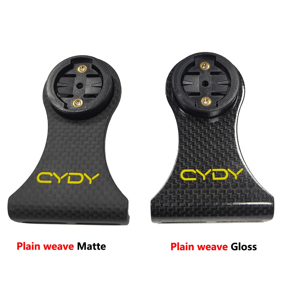 CYDY Carbon 3K Road Bicycle Computer Holder Garmin Edge Bryton Rider Whaoo Catey XOSS IGPSPORT MAGENE MTB Bike GOPRO Mount