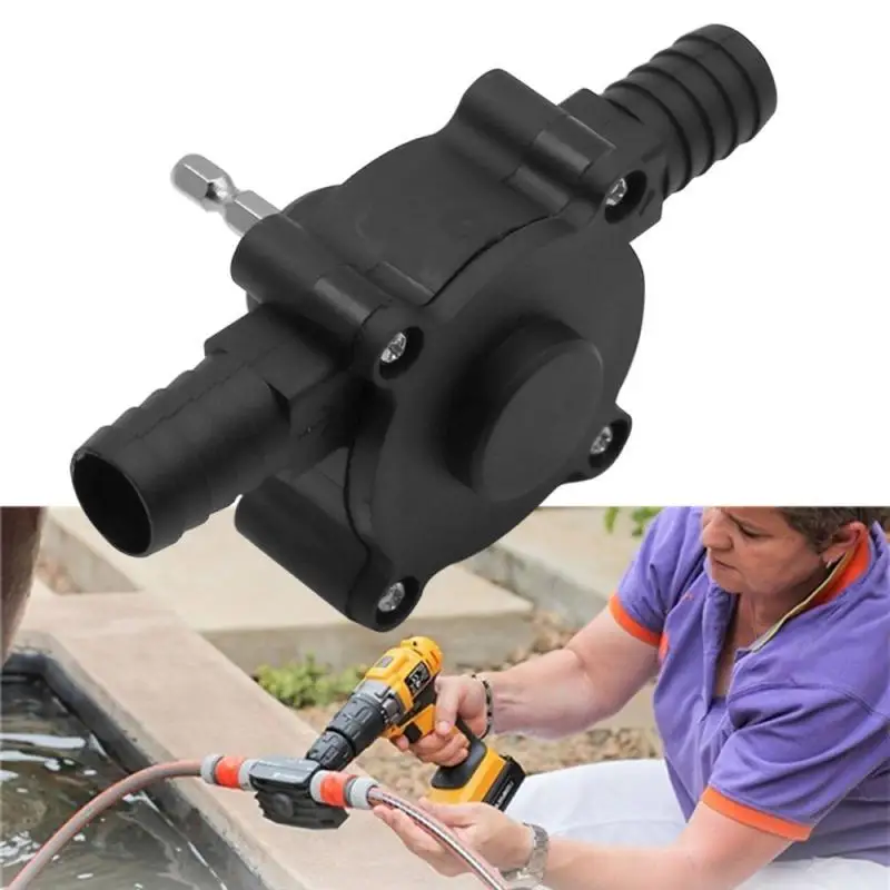 Car portable water pump electric drill pump self-priming delivery pump oil portable round handle heavy-duty self-priming new