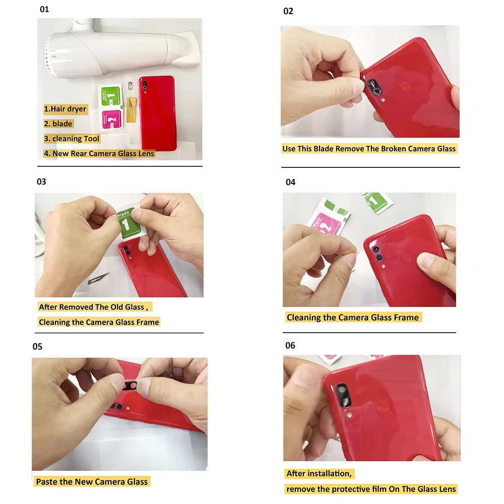 Rear Back Camera Glass Lens For Samsung S20 FE / S20 S21 S22 S23 Plus Ultra Camera Glass With Glue Adhesive image 6