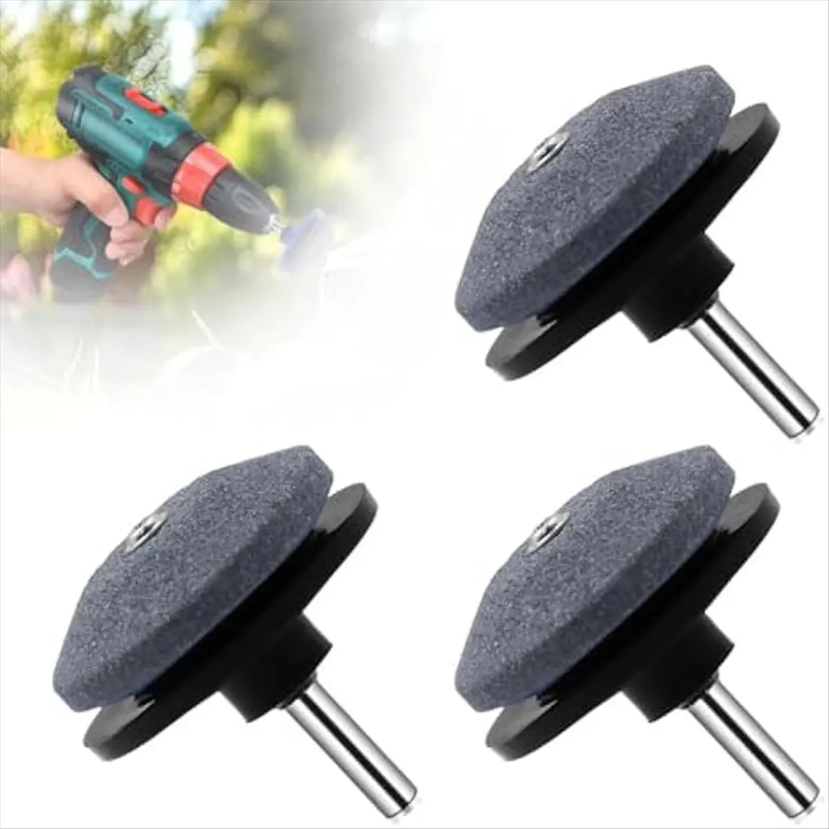 【~ NEW A89Z】Lawn Mower Blade Sharpener Tool,Lawnmower Dull Blade Sharpener Universal Blade Sharpeners for Lawn Mowers,Sharpener