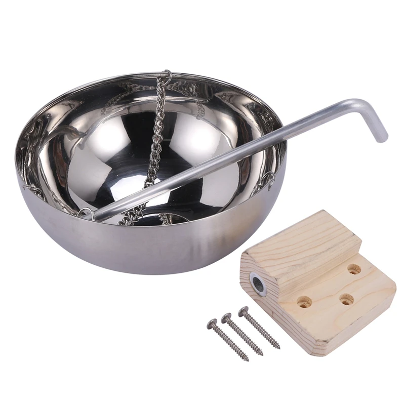 ABNO-20CM Steam Room Stainless Steel Sauna Bowl Aroma Bowl Essential Oil Bowl Sauna Room Accessories Spa Essential Oil Bowl