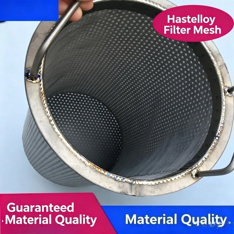 Hastelloy C‑276 Wire Mesh Filter Screen Stock, Anti‑Chloride Ion, For Rotary Drum Sieve, Adsorption Tower Tail Gas Absorption