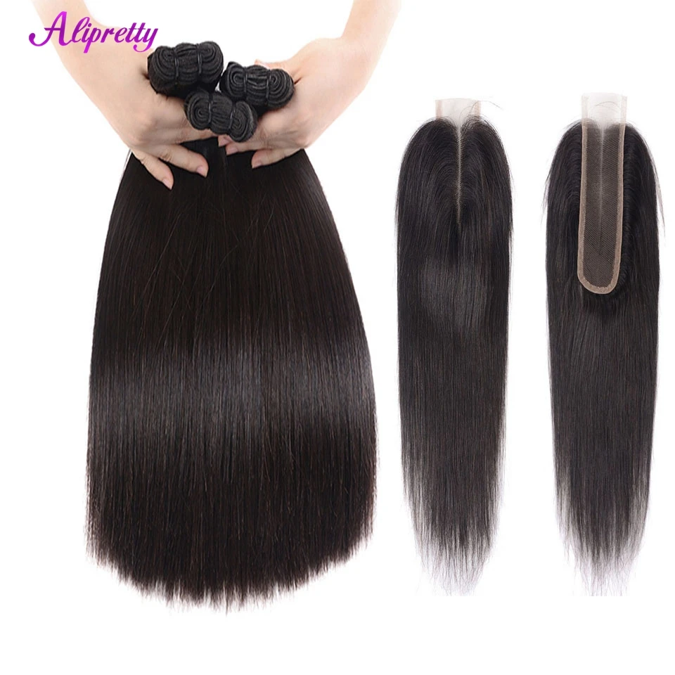 

Alipretty Original Vietnamnese Raw Hair Top Closure 2x6 HD Lace Closure With Hair Bundles Human Hair Bone Straight Kim K Closure