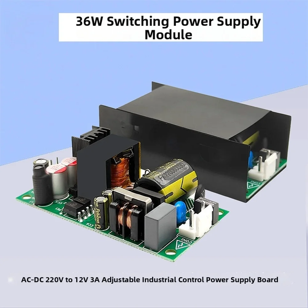 36W AC To DC 12V 3A Power Supply Module Industrial Control Switching Power Wide Voltage Range Supports 85-264V AC Input