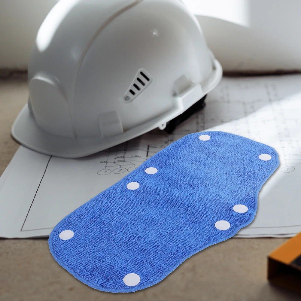 

4pcs Liners Blue Sweatband For Breathable Liner For Hard Hat Adsorption Hard Hat Sweat Band Construction Accessories