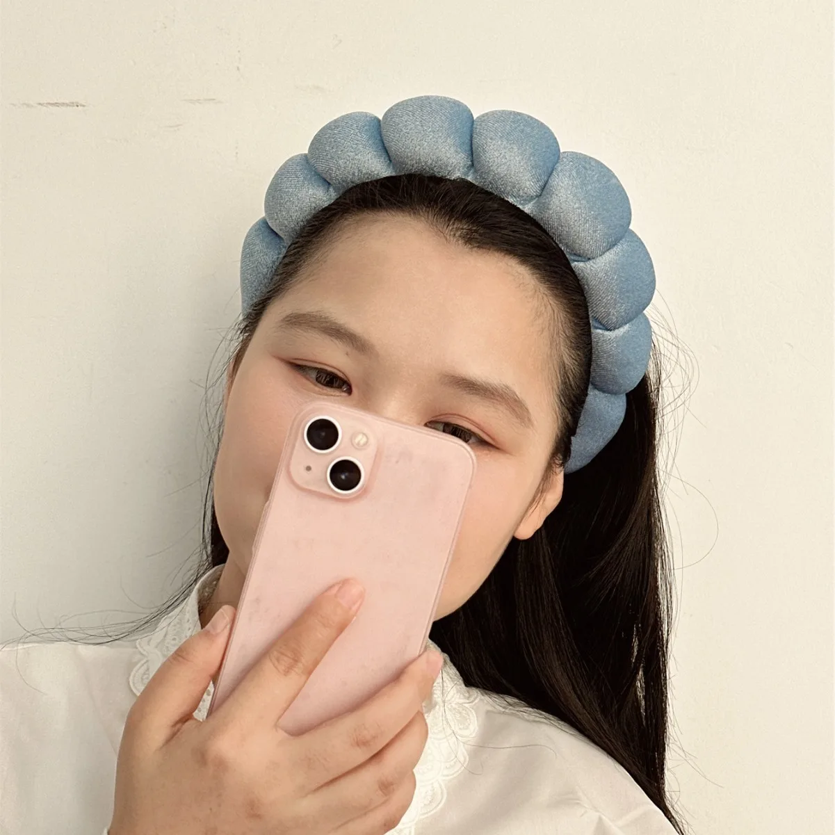 Sponge Headbands for Women Girls Puffy Hair Band Makeup Bubble Terry Cloth Co Spa Retro Hairband Women Hair Accessories Headwear