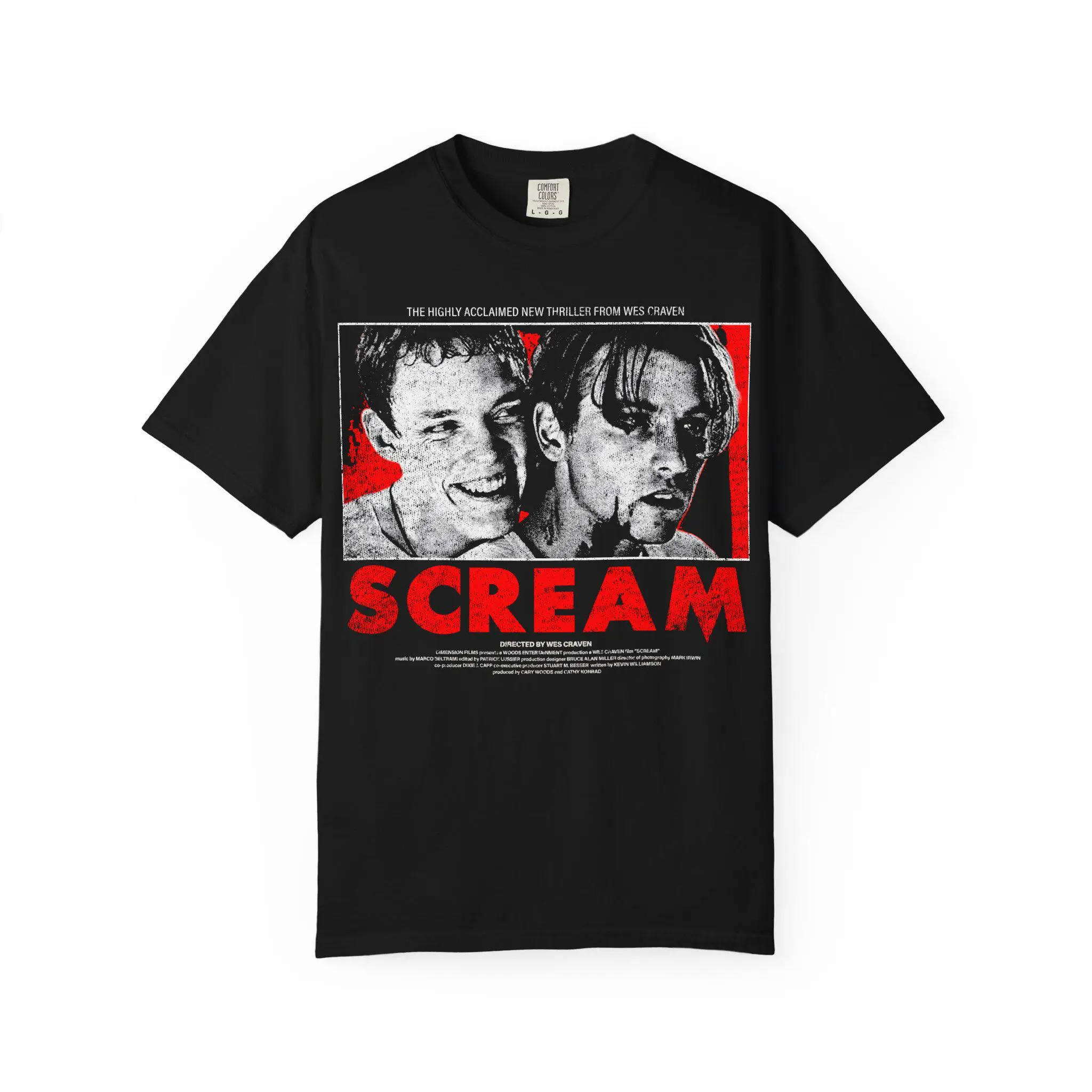 Vintage Scream Movie Comfort Colors Shirt The Retro Street Style Featuring Washed-out Vintage Effects